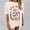 Beige, variant on Graphic Tennis Tees for Women T-Shirts Oversized Graphic Tee for Women Casual Tops with Print Design Comfortable Blend Everyday Wear Black L