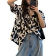 thumbnail image 3 of Camisa de verano Nikou estampado floral para mujer manga corta, 3 of 9
