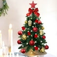 thumbnail image 1 of Exquisite Christmas Tree with LED Lights  2ft Small Tabletop Mini Red Artificial  Tree with Christmas Ornaments, 1 of 6