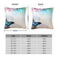 thumbnail image 2 of Yiaed Butterfly In Blossoms Zen Print Pillow Covers Super Soft Decorative Square Throw Pillow Covers Case Cushion Covers for Sofa Couch Bedroom Car Decor（No pillow core）-22"x22", 2 of 7