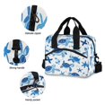 thumbnail image 5 of Meal Bag Large Capacity Handheld Lunch Bag Crossbody Insulated Bag for Office, Picnic, Travel Cute Turtles and Starfish, 5 of 6