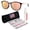 Crystal Raspberry Frame | Prizm Rose Gold Lens, variant on OO9288 Sielo Round Shaped Non-Polarized Sunglasses for Women - Includes Official Eyewear Kit - Crystal Raspberry Frame with Prizm Rose Gold Lens
