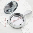thumbnail image 2 of 2pc Portable Pocket Ashtray/Vehicle Cigarette Ashtray, STONCEL Mini Stainless Steel Ashtray with Key Chain and Cigarette Snuffer, Modern Ash Holder for Outdoor Use (Colored Pattern), 2 of 7