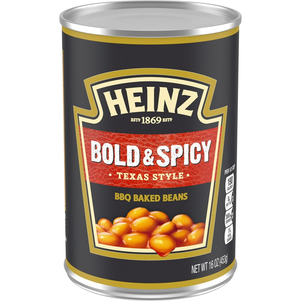 Heinz Texas Style Bold & Spicy BBQ Baked Beans 16 oz Can