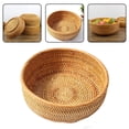 thumbnail image 4 of Frutero de mimbre natural hecho a mano con tejido exquisito, perfecto para, 4 of 9