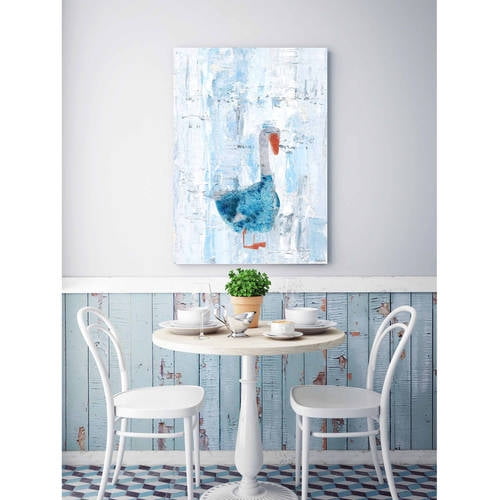 "Dapper Duck" Painting Print on Wrapped Canvas