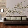 thumbnail image 3 of IDEA4WALL 4pcs Chinese Style Floral Peel and Stick Wallpaper Removable Wall Murals Large Wall Stickers for Home Decoration, 66"x24", 3 of 5