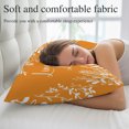 thumbnail image 4 of Burnt Orange Botanical Throw Pillow Cover, Pillowcase Protectors with Zipper, Breathable Decorative Lumbar Pillow Case Cover, Farmhouse Laugh Love Leaves Pillow Shams for Couch Sofa 16x24Inch, 4 of 9