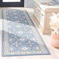 thumbnail image 2 of SAFAVIEH Ebony Tegan Medallion Runner Rug, Blue/Ivory, 2'3" x 11', 2 of 10