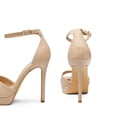 thumbnail image 3 of Sandalia DREAM PAIRS SDHS2431W Tacones con Punta Cuadrada y Pedrería, 3 of 7