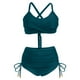 thumbnail image 5 of Trajes de baño de una pieza para mujer Conjuntos de bikini de cintura alta para mujer Trajes de baño con cordón Traje de baño cruzado con lazo en la espalda Traje de baño para mujer, 5 of 5