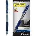 thumbnail image 4 of Pilot , Stylos à Bille Roulante Gel G2 Premium, Pointe Fine 0,7 mm, Bleu Marine, Lot de 12, 4 of 4