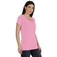 thumbnail image 2 of Inkmeso Inkmeso T-shirt à Encolure Dégagée pour Femmes à Manches Courtes d'Été, T-shirt Basique, 2 of 7