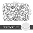 thumbnail image 2 of Sikiie Hand Drawn Snake Print Flannel Anti-slip Floor Mat 16x24in, Thickened Dustproof Entrance Door Mat Floor Mat for Kitchen, Bathroom, Laundry Room, 2 of 7