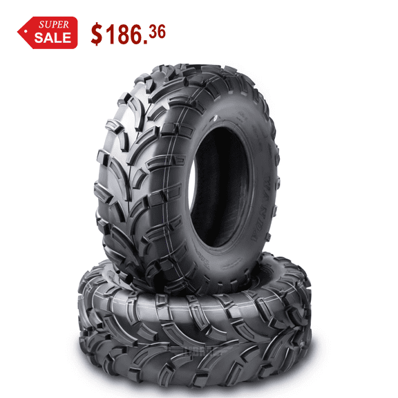 Wanda ATV/UTV Tires 25x11-12 25x11x12 /6PR P373A High Load - 10210, Set 2