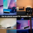 thumbnail image 3 of Éclairage Intelligent d'Ambiance, Alexa Wifi LED Light Bar, Réglable Blanc et RGB Couleur Changeante Lumière de l'Image, Travailler avec Alexa, Google Home, Siri, Commande Vocale et Application, Idéal pour Lampe de Table, Jeux, 3 of 5