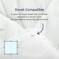 thumbnail image 6 of ViscoSoft All Seasons Down Alternative Comforter Queen/Short Queen Size - Breathable Premium Reversible Microfiber White Duvet Cover Insert, 6 of 13