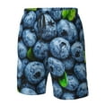 thumbnail image 4 of Fuzoiu Fresh Blueberries Print Men's Swim Shorts,Quick-Dry Double-Layer Swim Trunks,Board Trunks,Beach Shorts Swimwear Bathing Suits-XX-Large, 4 of 6