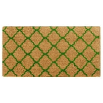Rubber-Cal "The Moroccan" Green - Outdoor Coir Mats - 18" x 30"