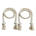 thumbnail image 2 of Cqxid Curtain Under $5 Hand Woven Pure Cotton Hanging Rope With Curtain Straps And Cotton Rope, 2 of 5