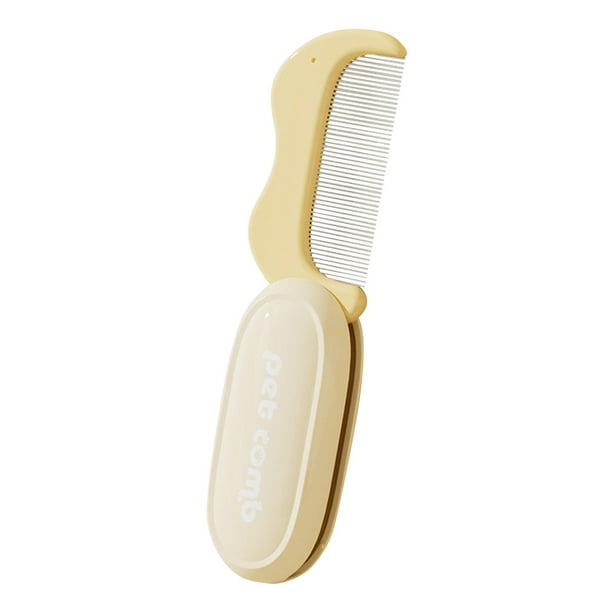 Cepillo de aseo para perros y gatos Herramienta suave para eliminar el pelo Uso en interiores Peine de plástico para mascotas para eliminar el pelo