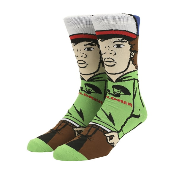 Stranger Things Dustin Henderson Mens 360 Casual Crew Socks