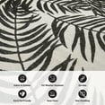 thumbnail image 6 of World Rug Gallery Floral Leaves Flatweave Indoor/Outdoor Area Rug - GRAY 5' X 7', 6 of 9