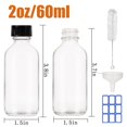 thumbnail image 2 of Botellas redondas de vidrio Boston FANSTINOW, 60 ml (2 oz), paquete de 15, 2 of 7