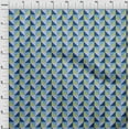 thumbnail image 4 of oneOone Rayon Medium Blue Fabric Geometric Diy Clothing Quilting Fabric Print Fabric By Yard 56 Inch Wide, 4 of 4