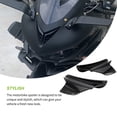 thumbnail image 3 of Kenally 1 par de piezas de alerón de modificación Universal con estilo de ala lateral de motocicleta Accesorios para motos Glanzende Koolstofkorrel Kenally VI015236-03B, 3 of 6