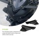 thumbnail image 3 of Kenally 1 par de piezas de alerón de modificación Universal con estilo de ala lateral de motocicleta Accesorios para motos Glanzende Koolstofkorrel Kenally VI015236-03B, 3 of 6