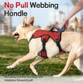 thumbnail image 6 of rabbitgoo Escape Proof Dog Harness, Soft Padded Full Body Pet Harness, Reflective Adjustable No Pull Vest with Lift Handle and Lesh Clip for Large Dogs Walking Hiking Training, Red, 6 of 11