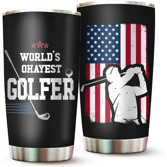 Golf Tumbler 20Oz Funny Golf Gifts For Men Golfers - Golf Cups Best Golf Gifts For Men Unique - Golf Mug Golf Gag Gifts For Men - Golf Presents Golf Grandpa Gifts Golf Gifts For Dad, Husband, Uncle