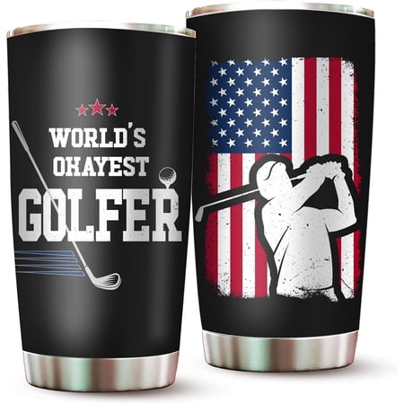 Golf Tumbler 20Oz Funny Golf Gifts For Men Golfers – Golf Cups Best Golf Gifts For Men Unique – Golf Mug Golf Gag Gifts For Men – Golf Presents Golf Grandpa Gifts Golf Gifts For Dad Husband Uncle
