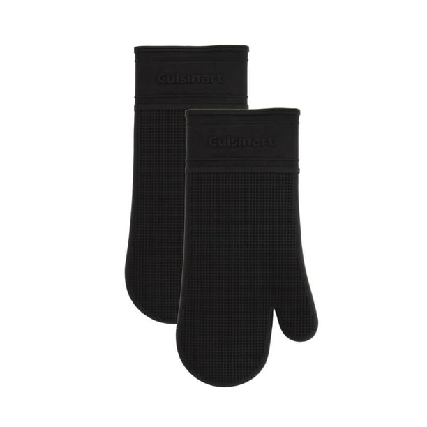 Cuisinart Silicone Oven Mitts with Quilted Liner Not Slip, Heat