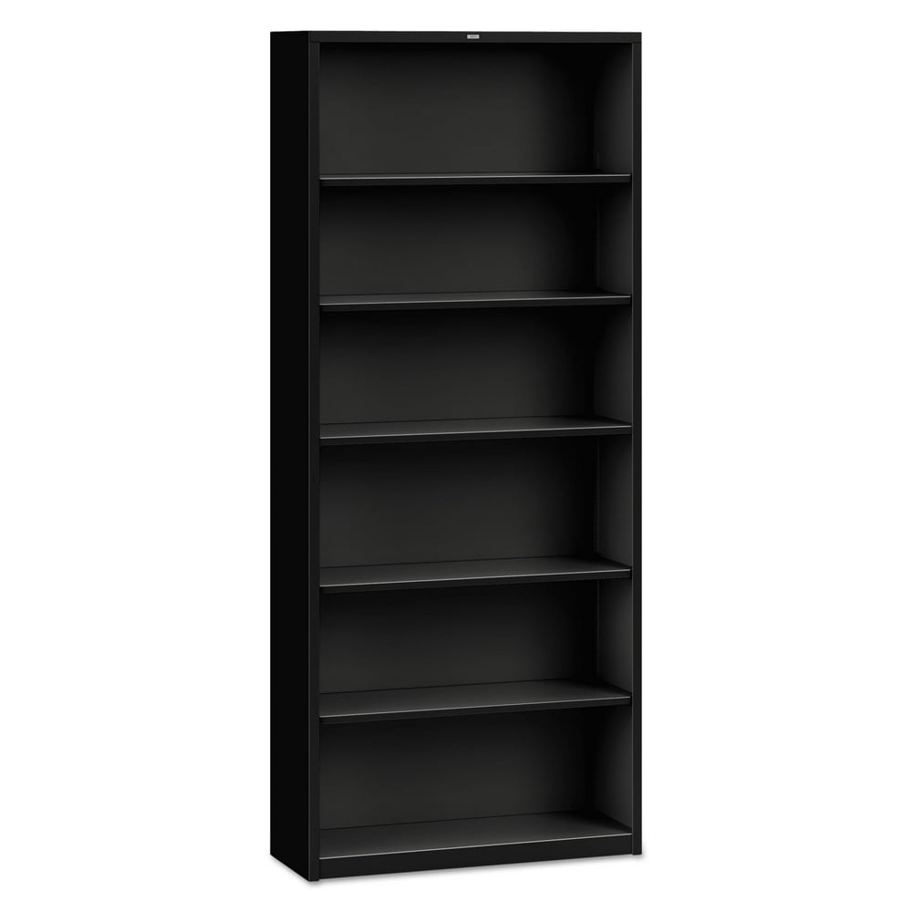 Hon Company Metal Bookcase, Sixshelf, 341/2w X 125/8d X 811/8h