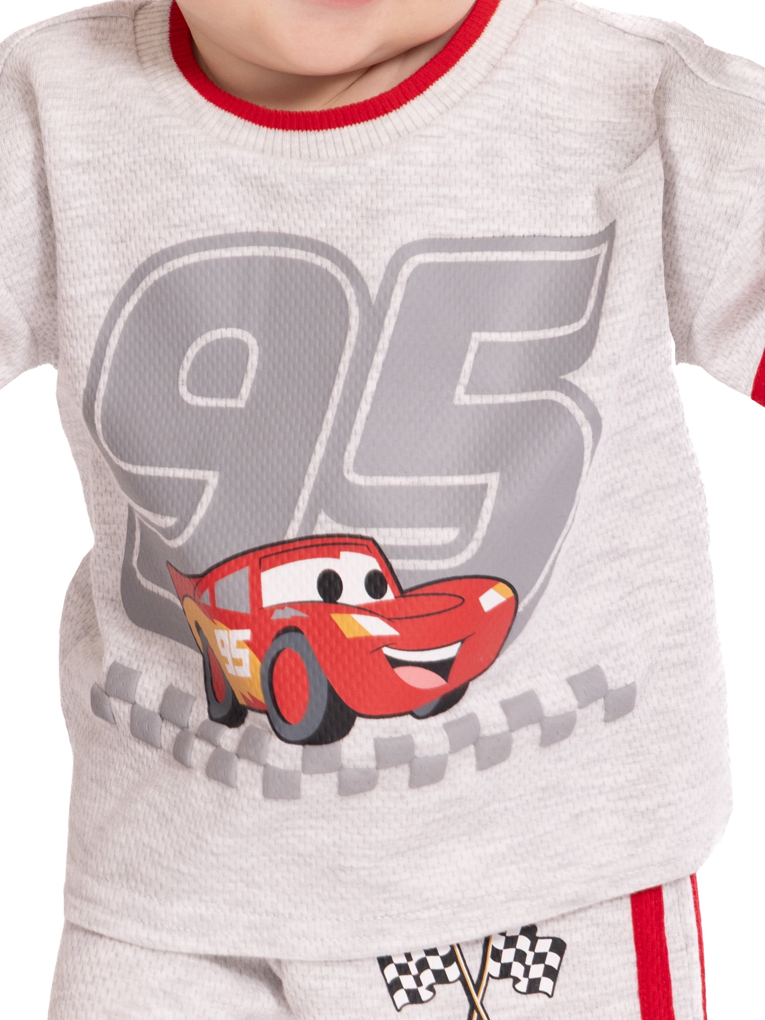 Pixar Cars Baby Boys Athletic Graphic T-Shirt and Shorts Set, 2-Piece, Sizes 0/3M-24M