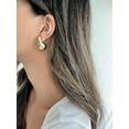 thumbnail image 6 of PAVOI 14K Gold Plated 925 Sterling Silver Post Teardrop Chunky Hoop Earrings | Lightweight Drop Yellow Earrings for Women | 31mm Designer Dupe Earrings, 6 of 7