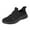 Black, variant on XIMIN Womens Slip On Pull On Light Casual Sports Hands Free Sneakers Tennis Walking Orthopedic Shoes Breathable Comfort Athletic Gym Workout Cross Training Running Sneakers