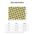 thumbnail image 5 of Rateoe Avocado Pattern Flannel Throw Blanket, Ultra-soft Blanket for Bed, Couch, Car, Hypoallergenic Anti-pilling blanket-40"x30"(Horizontal), 5 of 6