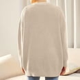 thumbnail image 5 of Women's Cardigan Open Front Oversized Button Lightweight Sweaters V Neck Loose Cardigans Knit Outwear Lightweight Knitted Sweater Tops, 5 of 7