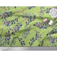 thumbnail image 2 of Soimoi Cotton Cambric Fabric Leaves Watercolor Printed Craft Fabric by the Yard 42 Inch Wide, 2 of 3