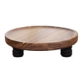 thumbnail image 3 of Soporte de pedestal de madera, bandeja decorativa, centro de mesa, portavelas, elevador de madera para botellas, dispensador de jabón, decoración de L, 3 of 8