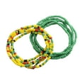 thumbnail image 3 of 2 uds cadenas de para la cintura cadena bohemia en capas para el vientre para Rave Holiday Girls Beach Colorido+Verde jinwen Cadena de la cintura, 3 of 8