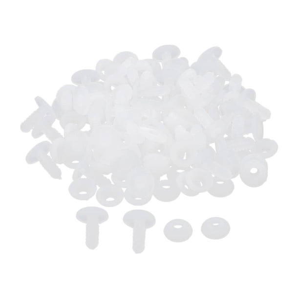 Juego de 20 o 30 articulaciones de plástico blanco para muñecas, ositos de peluche y animales, decoración infantil. 15mm