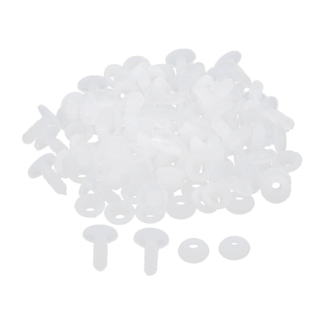Juego de 20 o 30 articulaciones de plástico blanco para osos de peluche y animales. 15mm