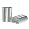 thumbnail image 1 of Mangas de aluminio para cable de 6 mm 15/64 pulgadas, clip de bucle de crimpado, 25 piezas, 1 of 5