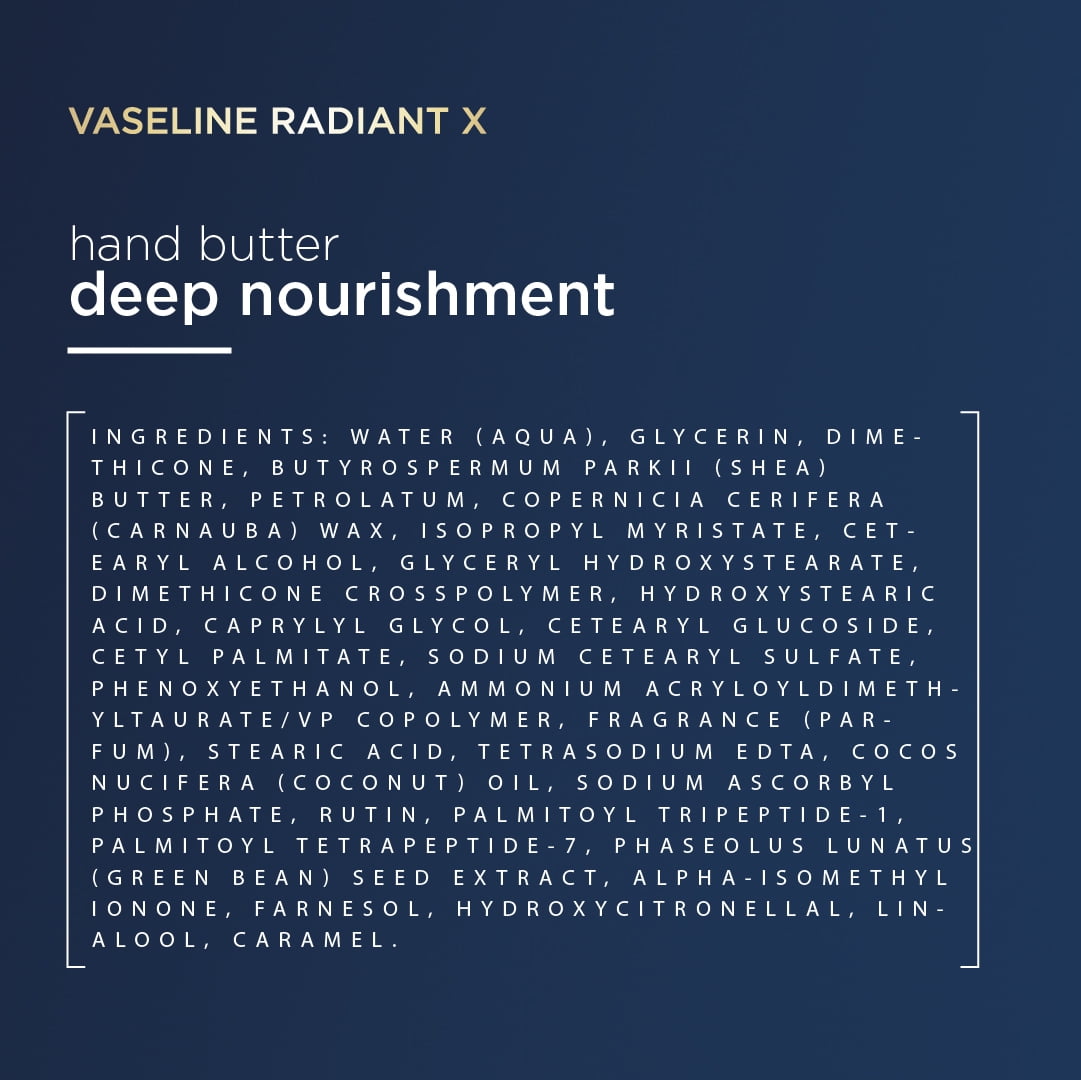 Vaseline Radiant X Deep Nourishment Hand Butter, Intensive