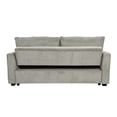 thumbnail image 2 of 3 in 1 Convertible Sleeper Sofa Bed, 78 Inch Loveseat Futon Sofa Couch, Lounge Sofa with Backrest for Living Room, Light Grey, 2 of 7