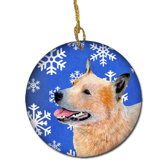 Details about   Australian Cattle Dog Christmas Holiday Ornament Up To Snow Good 